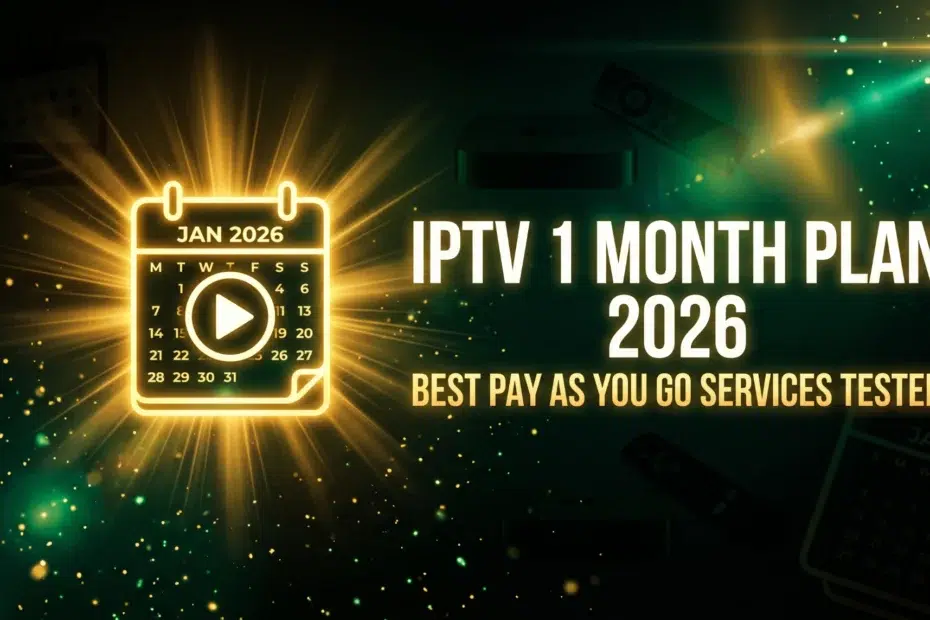 IPTV 1 month plan 2026 best pay as you go services tested and ranked