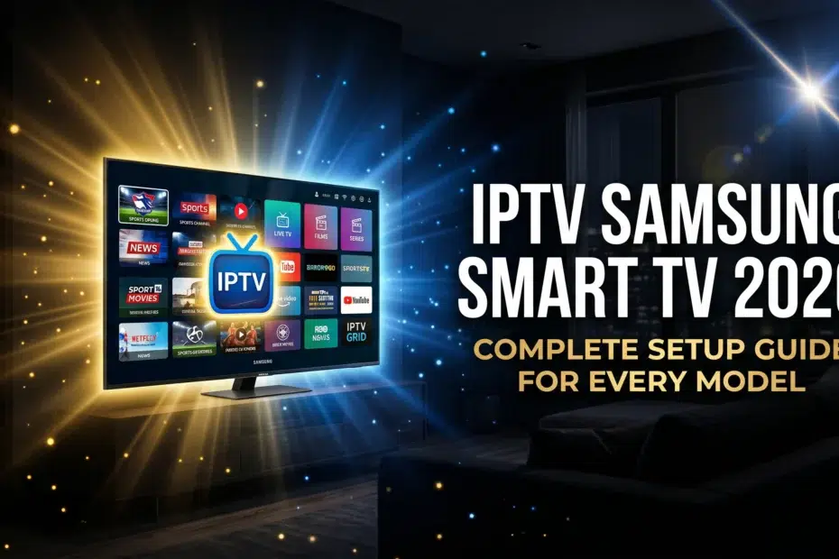 IPTV Samsung Smart TV 2026 complete setup guide for every model tested