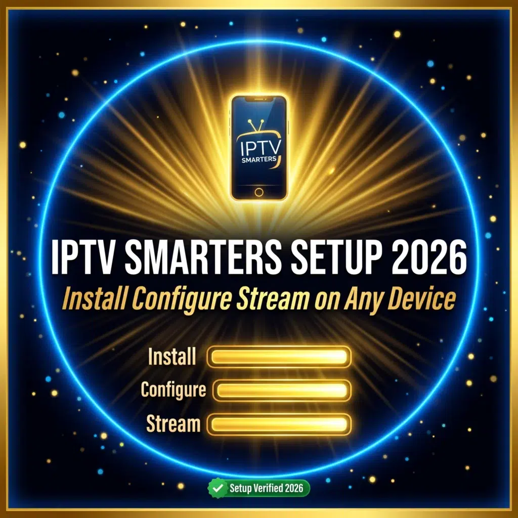 IPTV Smarters setup 2026 install configure stream on any device