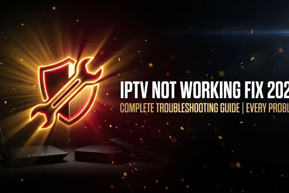IPTV not working fix 2026 complete troubleshooting guide for every problem