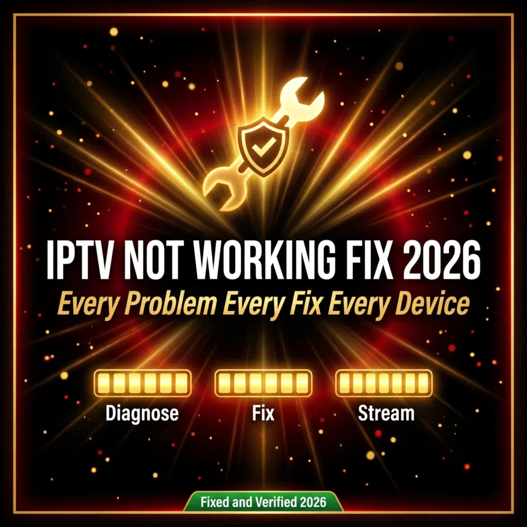 IPTV not working fix 2026 every problem every fix every device