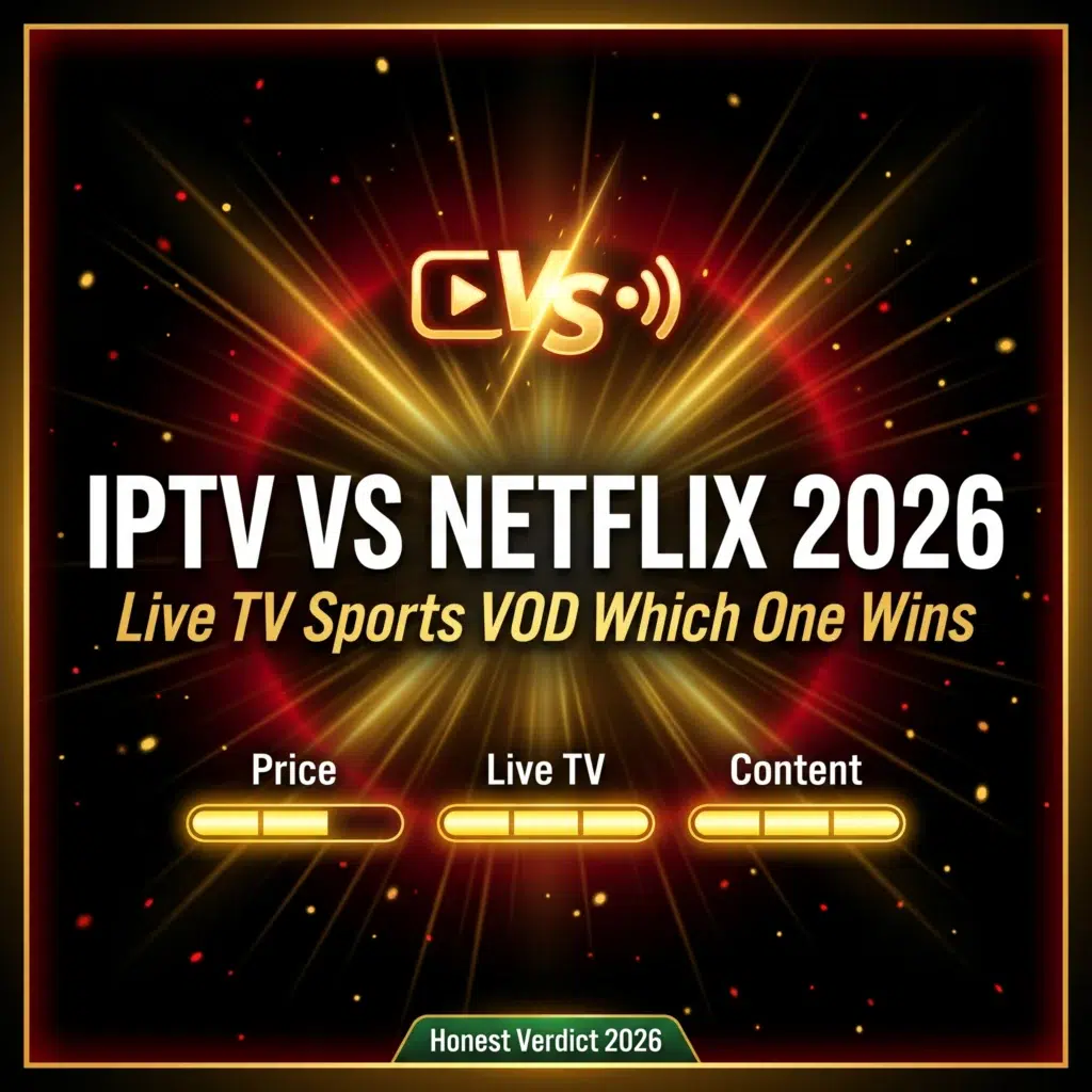 IPTV vs Netflix 2026 live TV sports VOD which one wins
