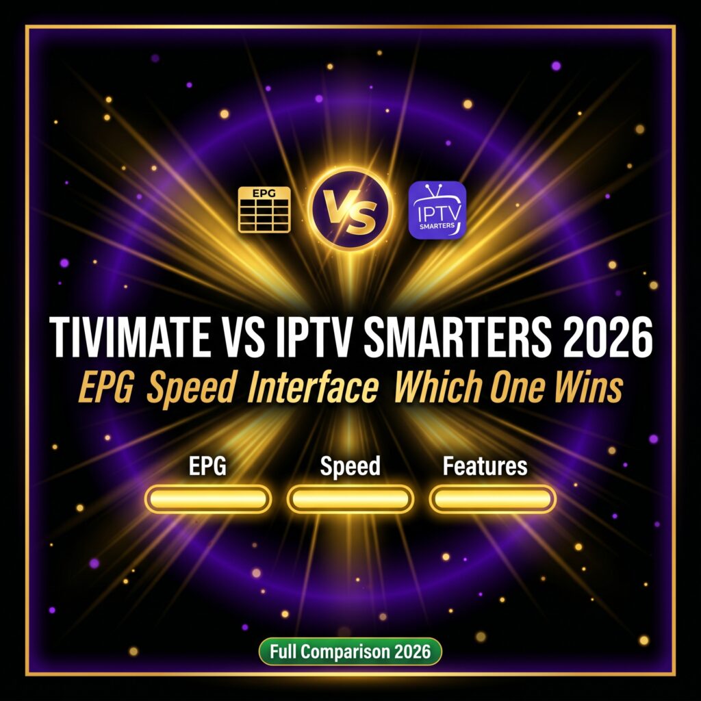 TiviMate vs IPTV Smarters 2026 EPG speed interface which one wins