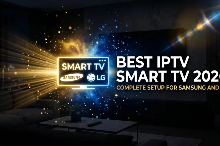 best IPTV Smart TV 2026 complete setup guide for Samsung and LG viewers