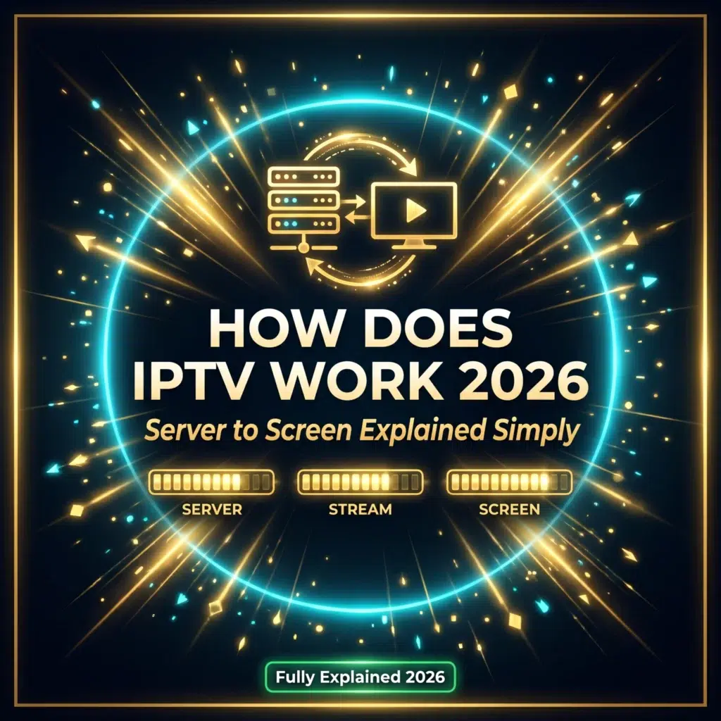 how does IPTV work 2026 server to screen explained simply