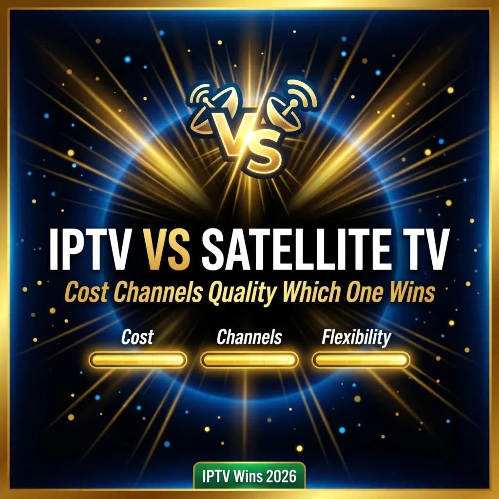 IPTV vs satellite TV cost channels quality which one wins 2026