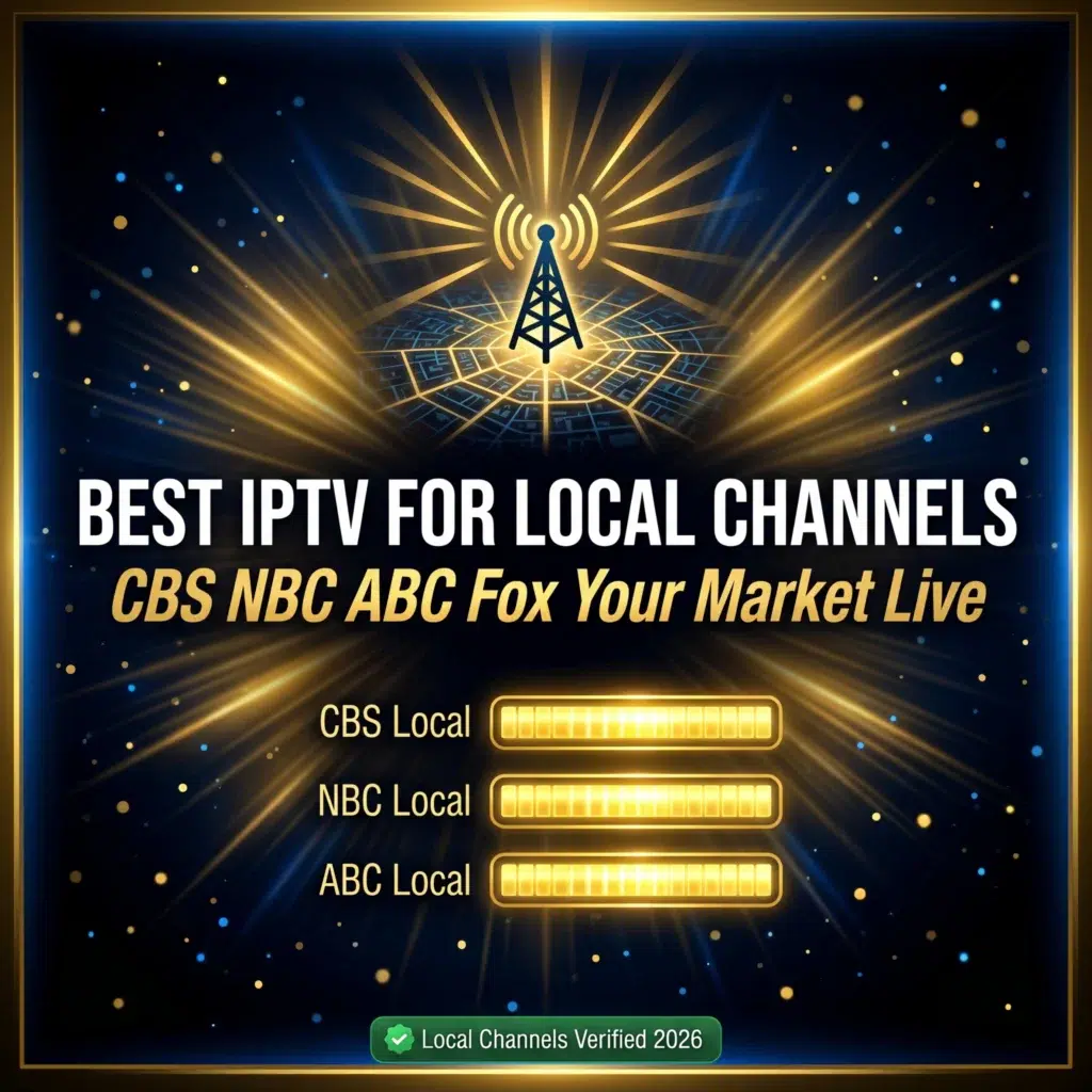 best IPTV for local channels CBS NBC ABC Fox your market live 2026