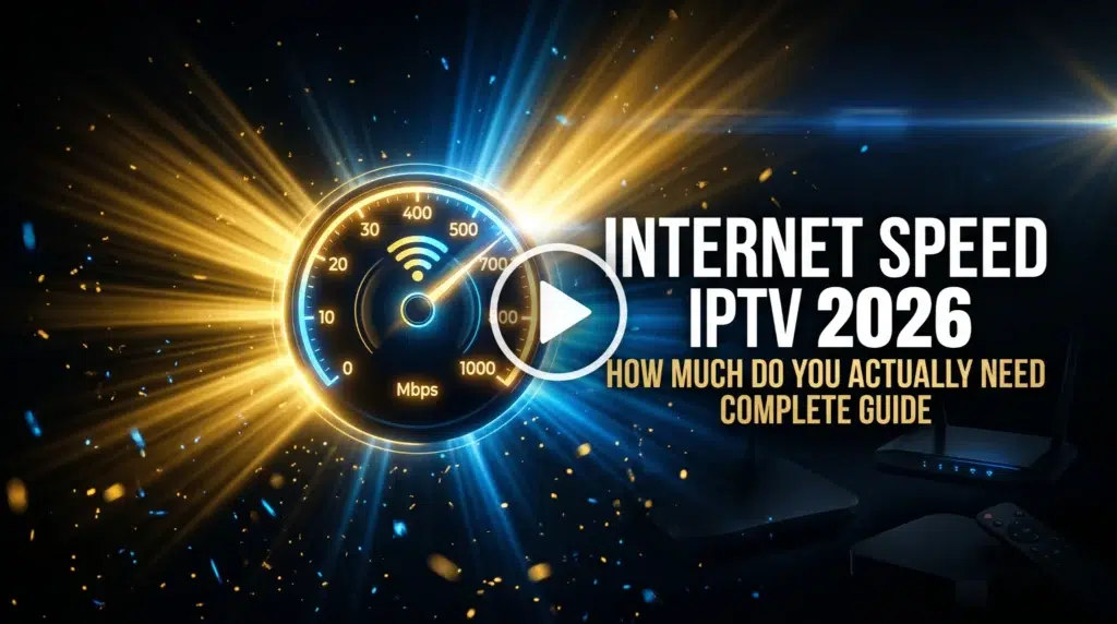 internet speed IPTV 2026 how much do you actually need complete guide