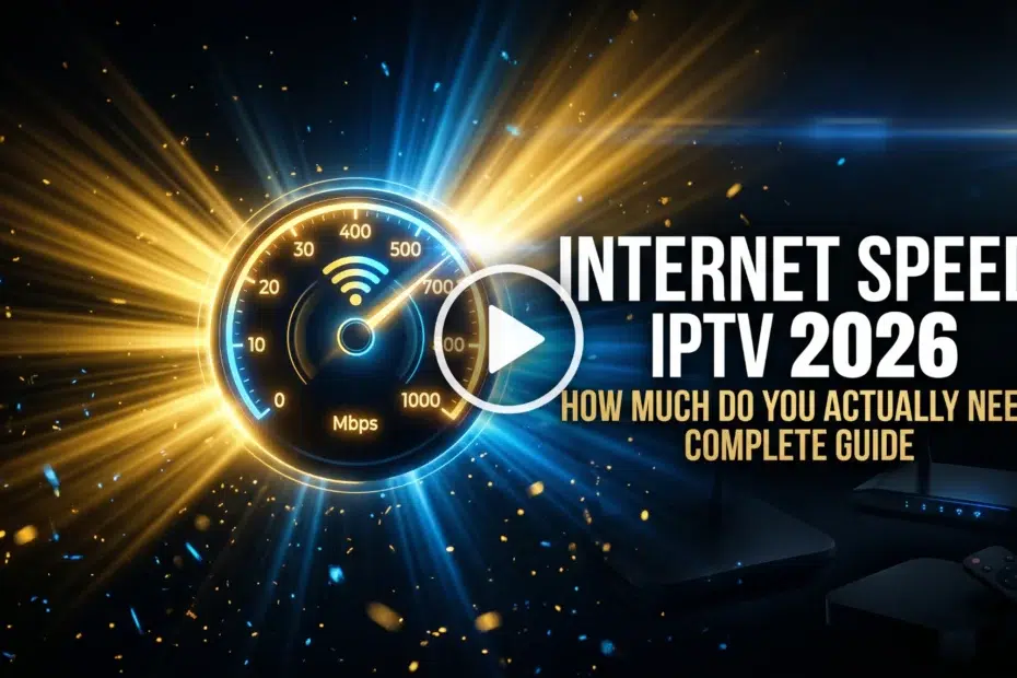 internet speed IPTV 2026 how much do you actually need complete guide