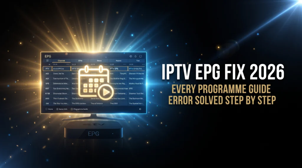 IPTV EPG fix 2026 every programme guide error solved step by step