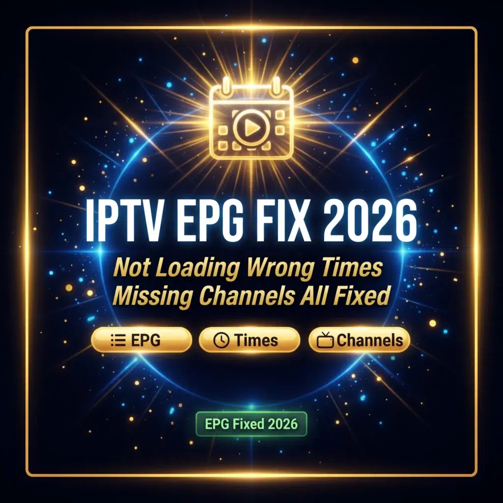 IPTV EPG fix 2026 not loading wrong times missing channels all fixed
