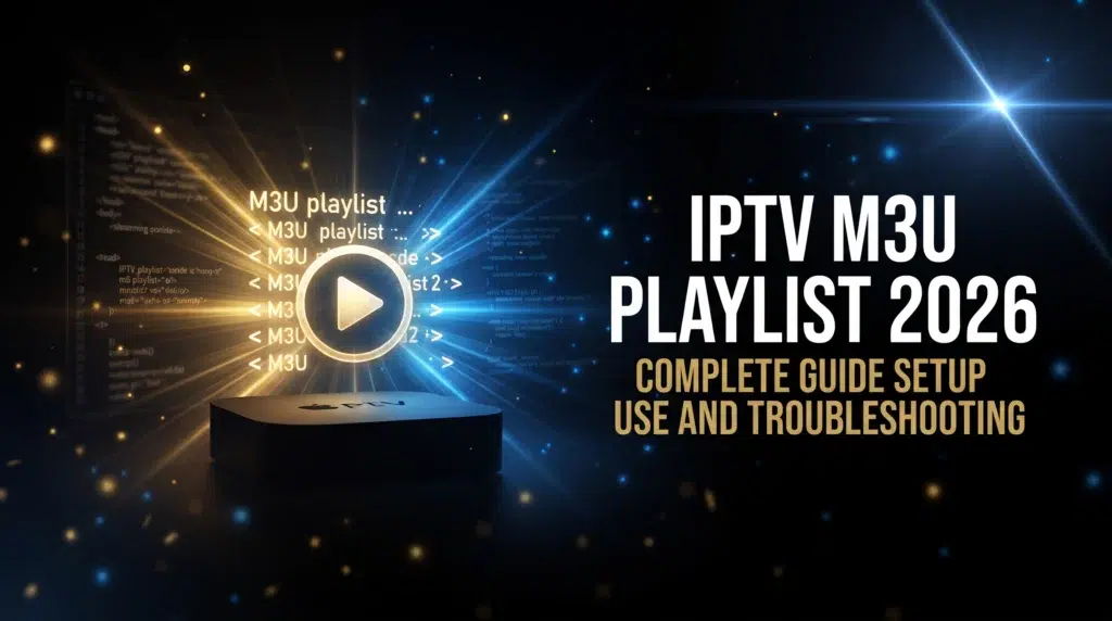 IPTV M3U playlist 2026 complete guide setup use and troubleshooting