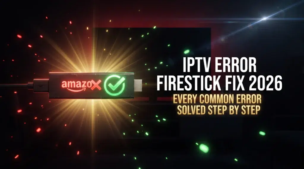 IPTV error Firestick fix 2026 every common error solved step by step