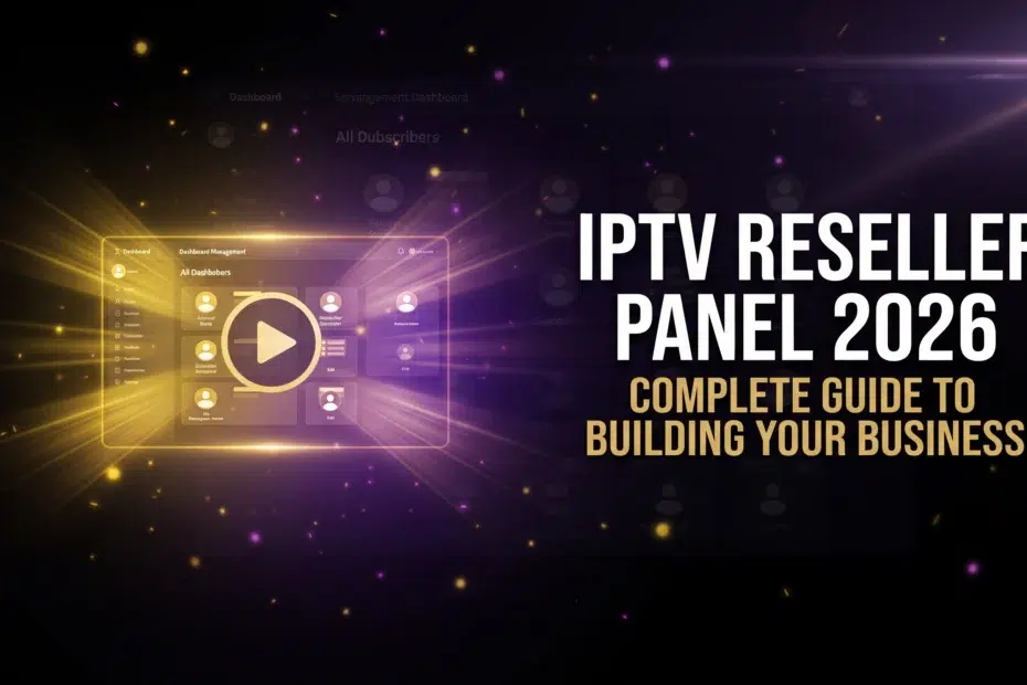 IPTV reseller panel 2026 complete guide to building your business