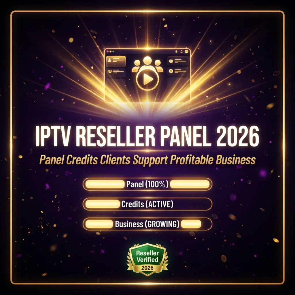 IPTV reseller panel 2026 panel credits clients support profitable business
