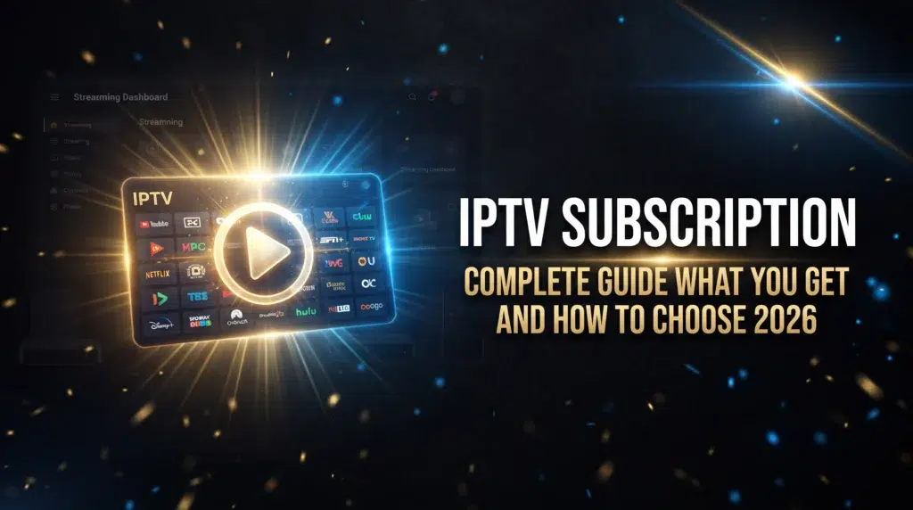 IPTV subscription complete guide what you get and how to choose 2026