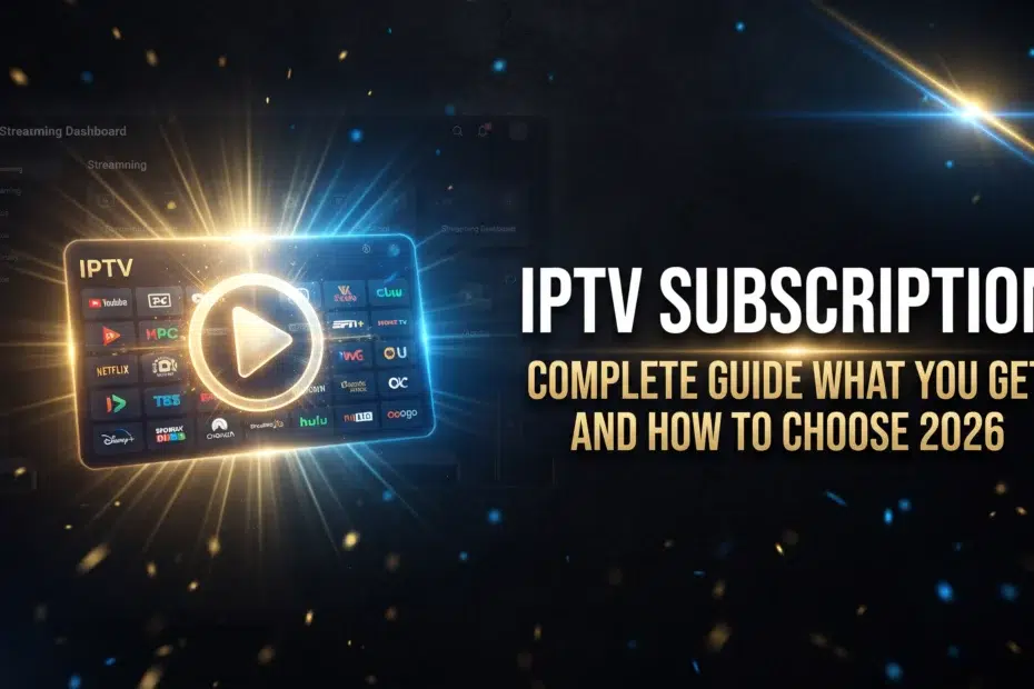 IPTV subscription complete guide what you get and how to choose 2026