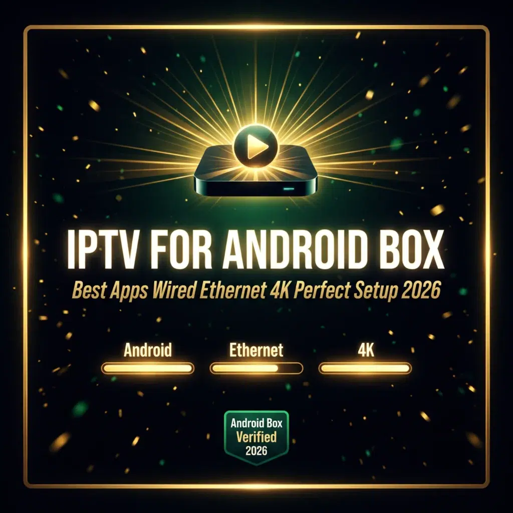 IPTV for Android box 2026 best apps wired ethernet 4K perfect setup
