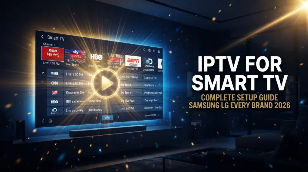 IPTV for Smart TV complete setup guide Samsung LG every brand 2026