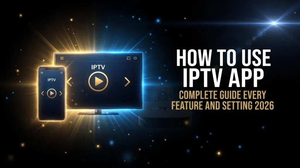 how to use IPTV app complete guide every feature and setting 2026